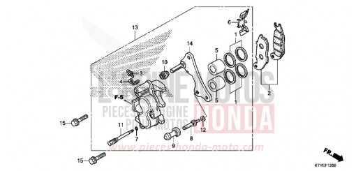 PINZA FRENO ANTERIORE CBR125RF di 2015